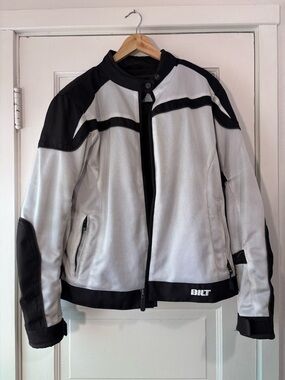 Bilt Women's White & Black summer motorcycle Jacket